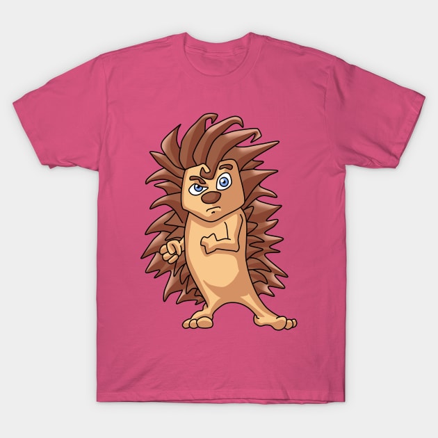 Feisty Hedgehog T-Shirt by Ashley-Bee